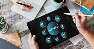 Entwicklung des Brandings einer Marke